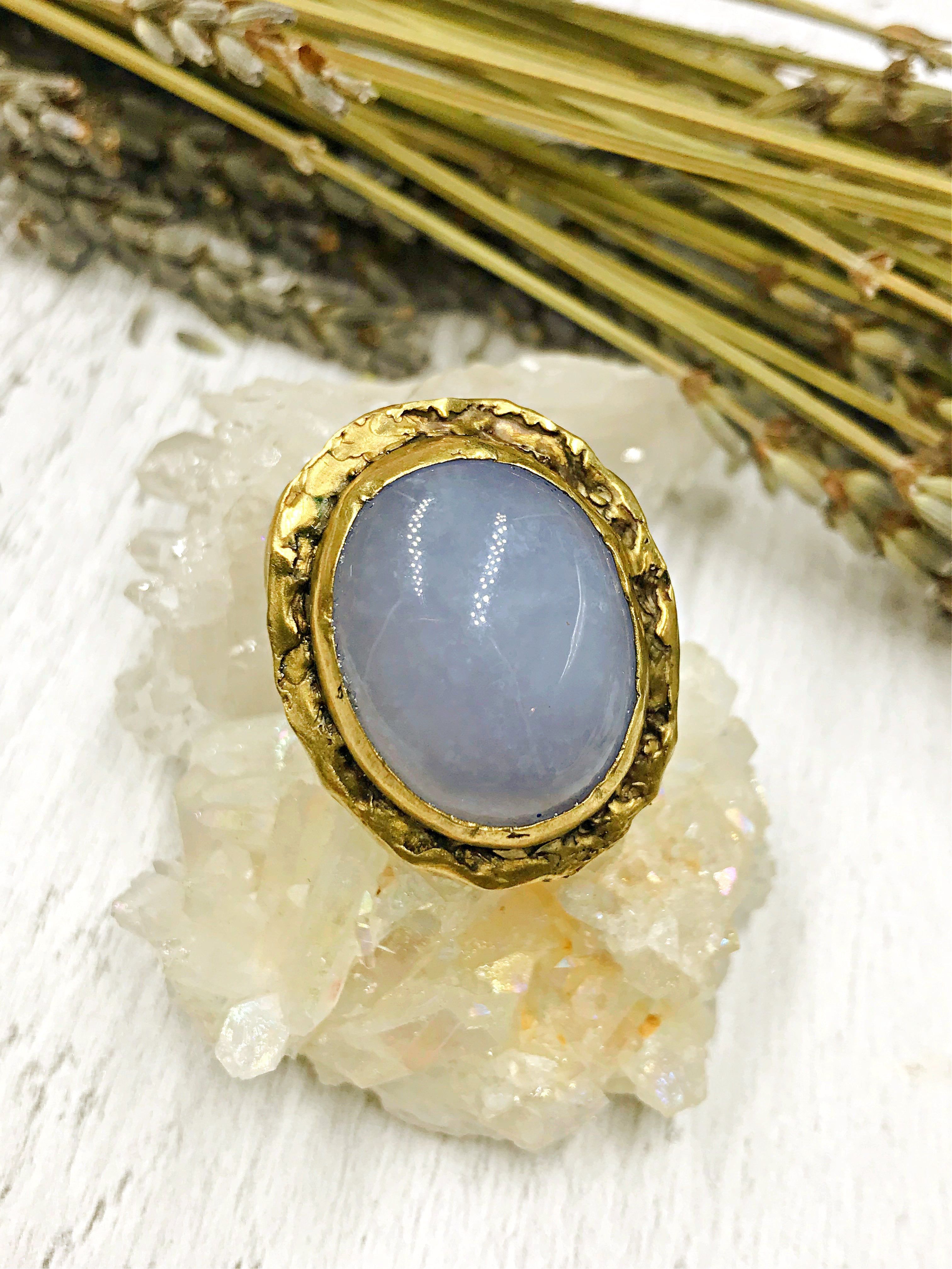 Chalcedony Ring | Earth Sage Jewelry