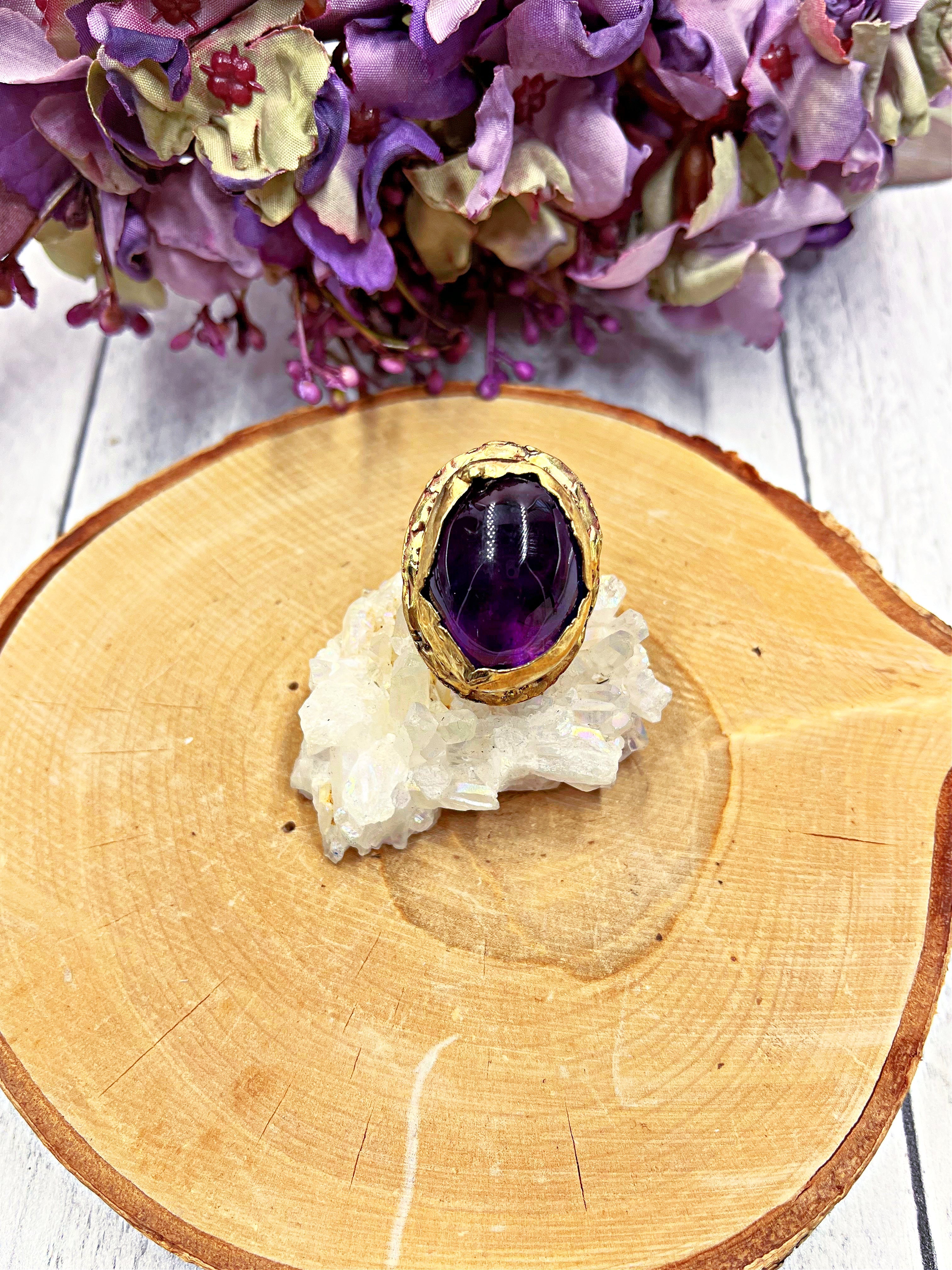 Heirloom Amethyst Ring | Earth Sage Jewelry