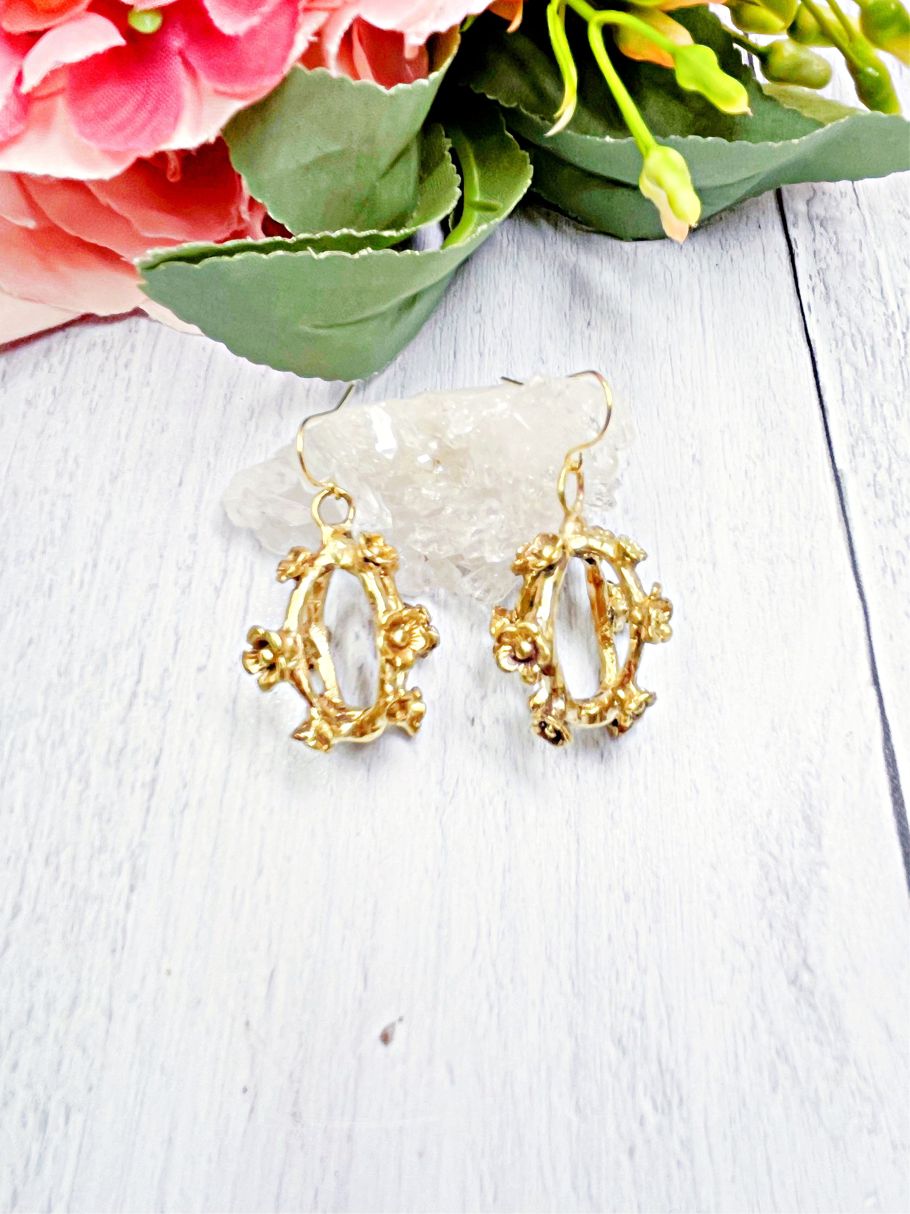 Flower Ball earrings | Earth Sage Jewelry