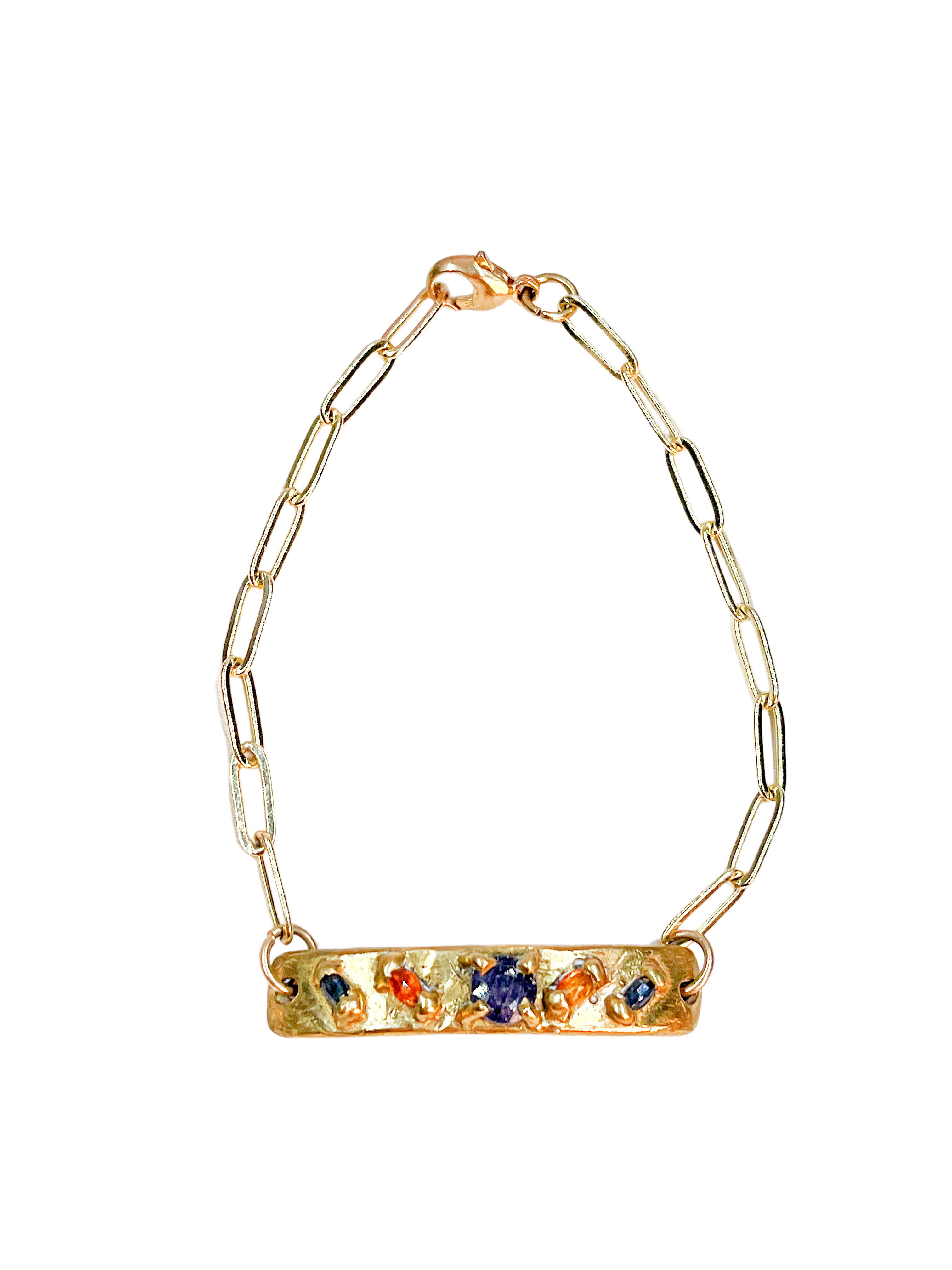 Sapphire ID Bracelet | Earth Sage Jewelry