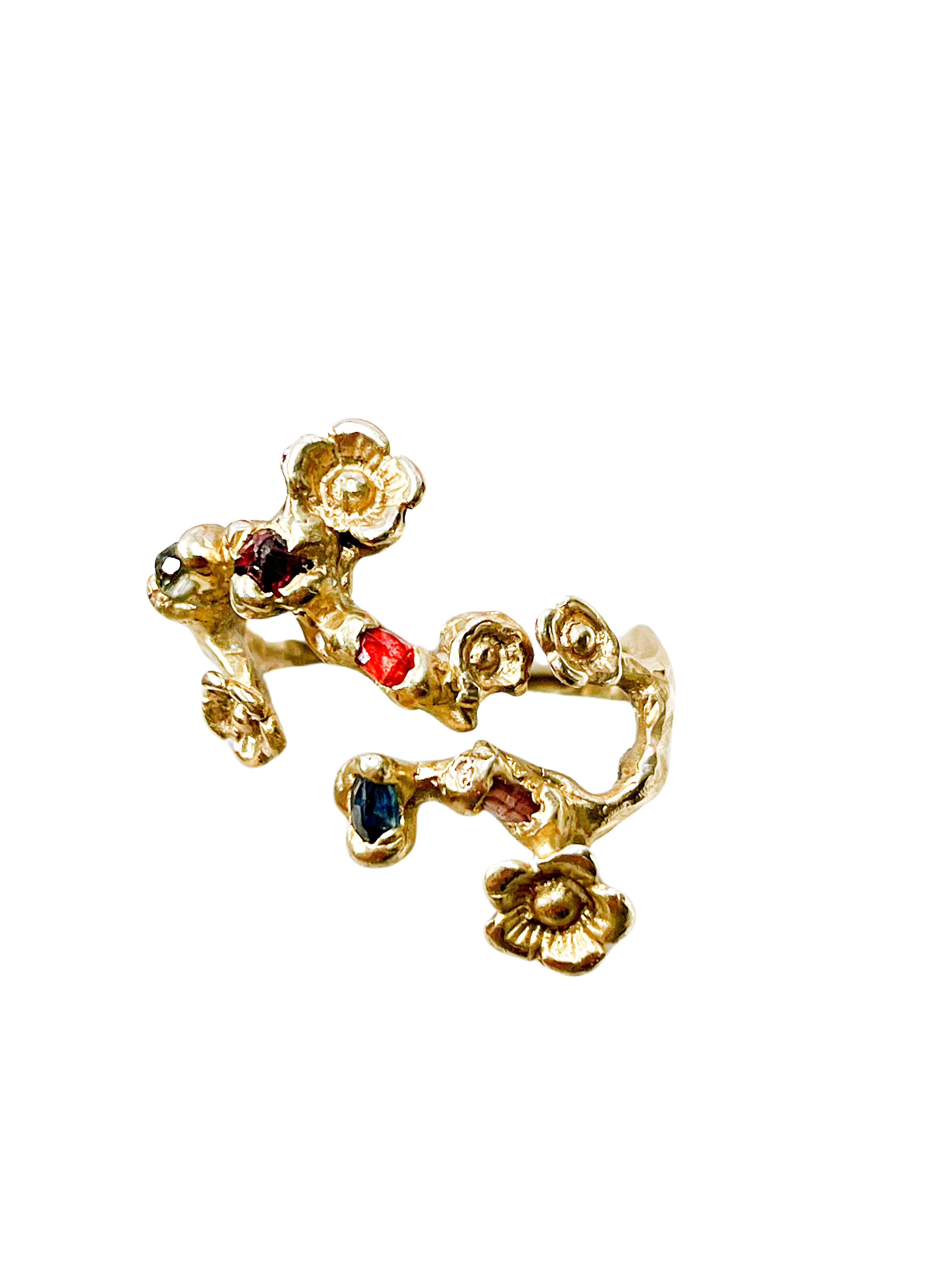 Secret Garden Ring with Sapphire | Earth Sage Jewelry